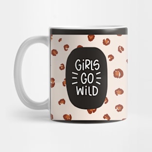 Girls go Wild leopard print Mug